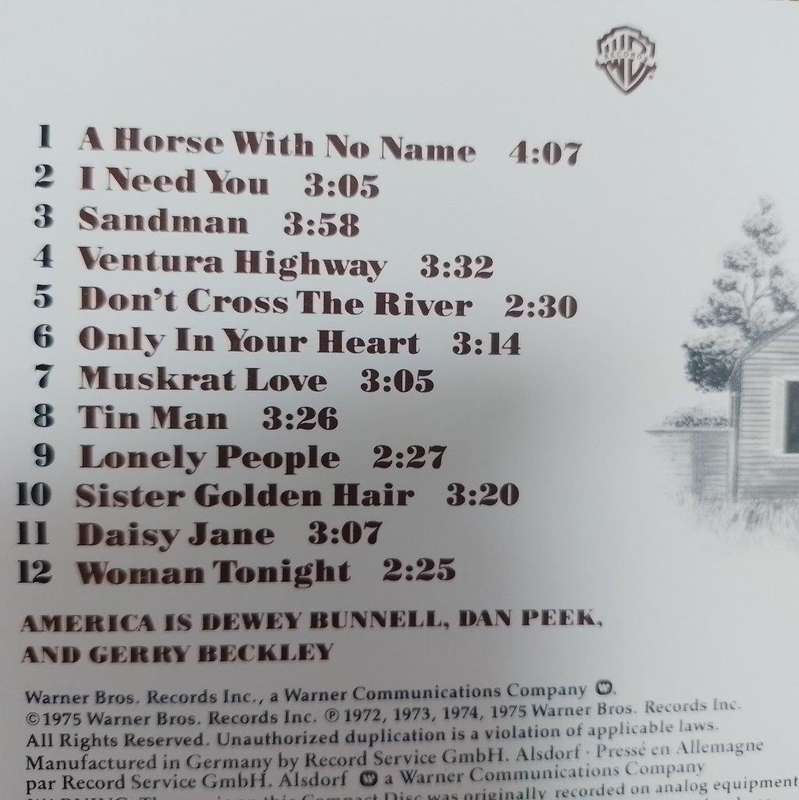 CD - America - History America's Greatest Hits