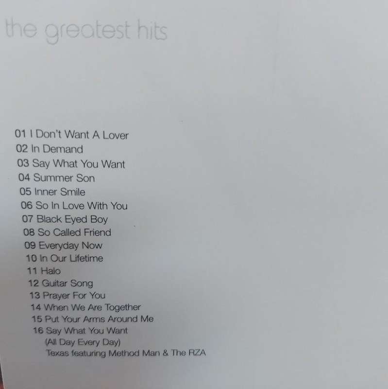 CD - Texas - the Greatest Hits