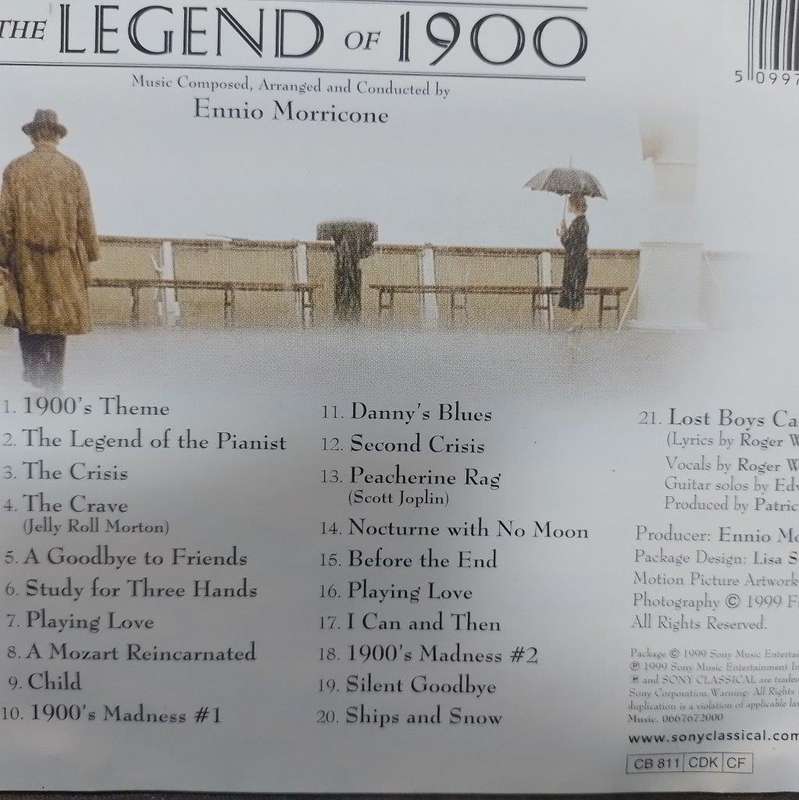 CD - The Legend Of 1900 - Original Motion Picture Soundtrack - SK 66767