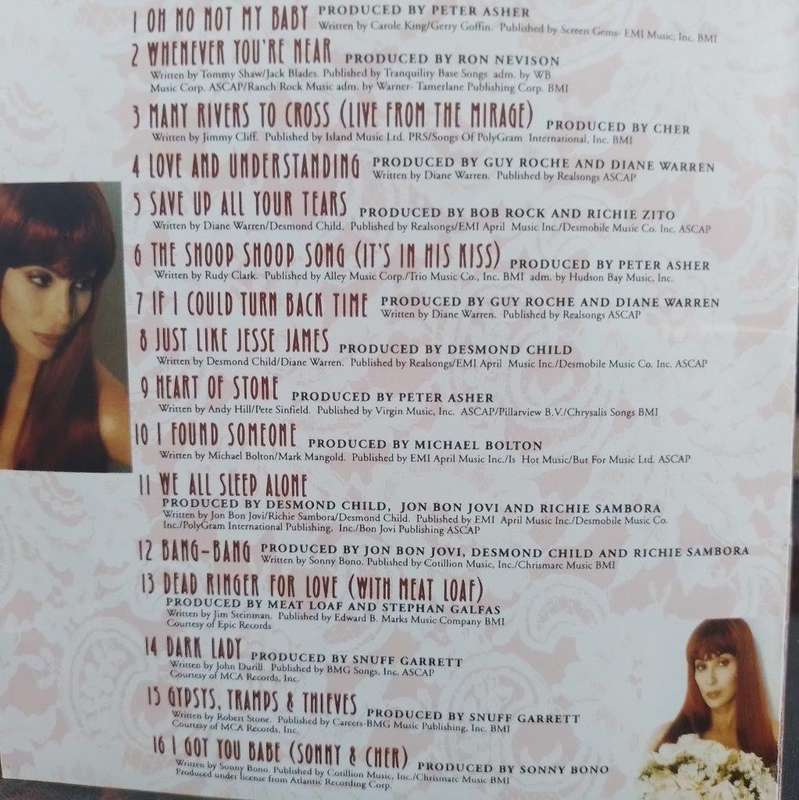CD - Cher - Cher's Greatest Hits 1965-1992