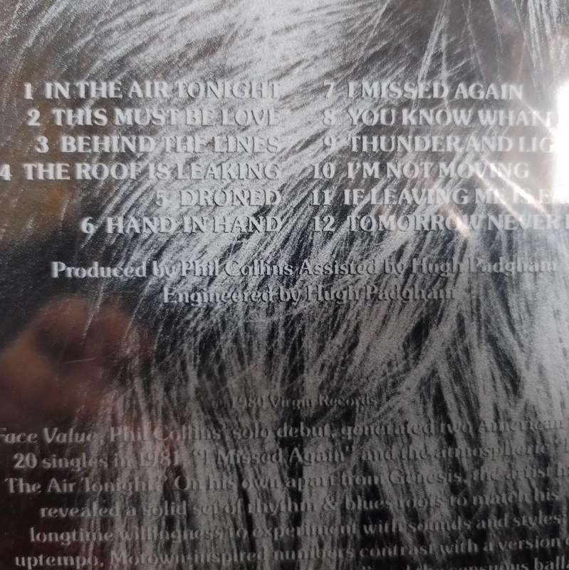 CD - Phil Collins - Face Value - WIXD 20 (New Sealed)