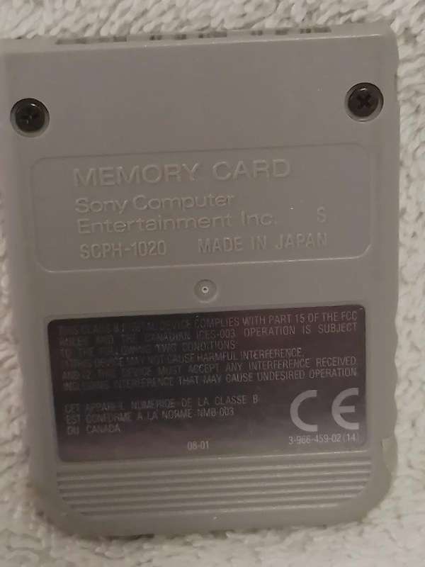 PS1 - Official Sony PS1 Memory Card