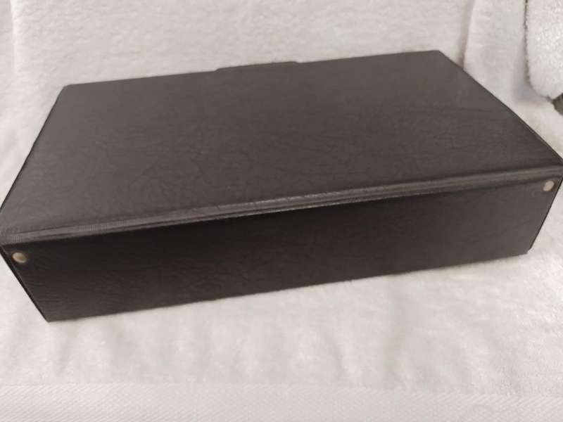 Vintage Cassette Leatherette PVC Carry Case Holds 30 Audio Cassettes