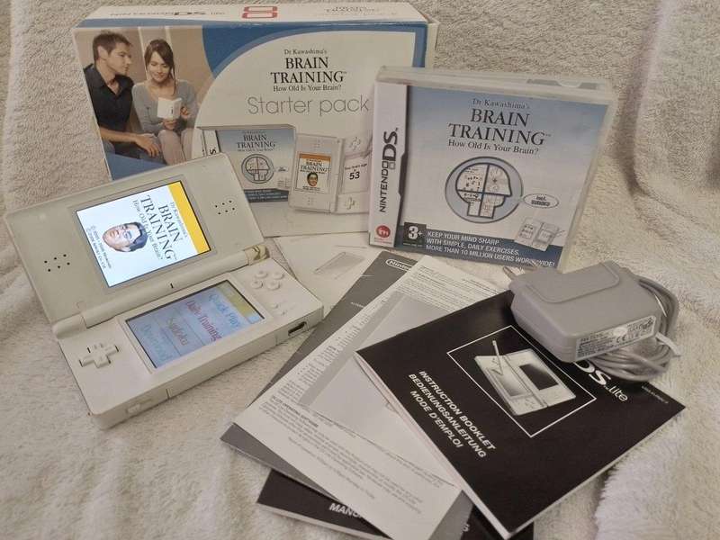 Nintendo DS Lite Dr Kawashims's Brain Training Starter Pack Boxed