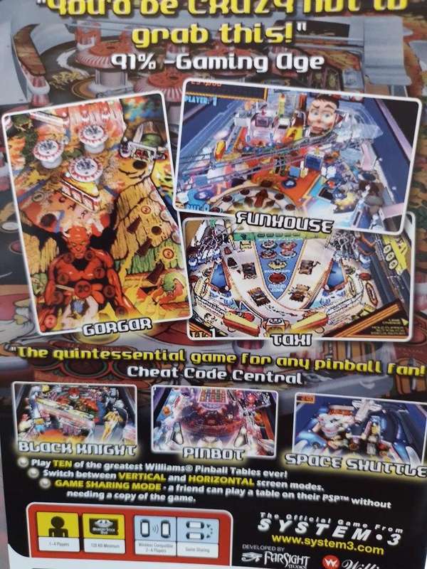PSP - Williams Pinball Classics