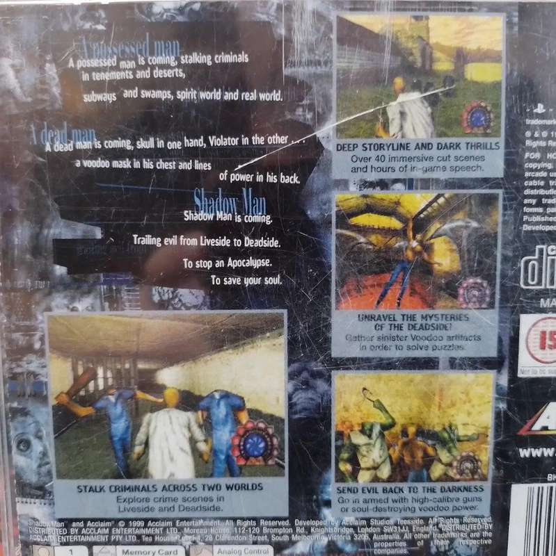 PS1 - Shadowman (Pal black disc)