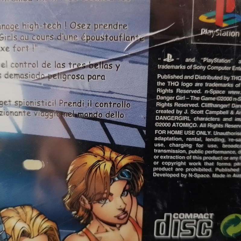 PS1 - Danger Girl  (Pal black disc)