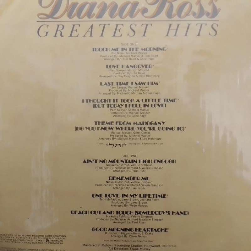 LP - Diana Ross Greatest Hits