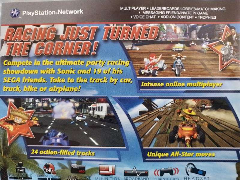 PS3 - Sonic Sega All-Stars Racing