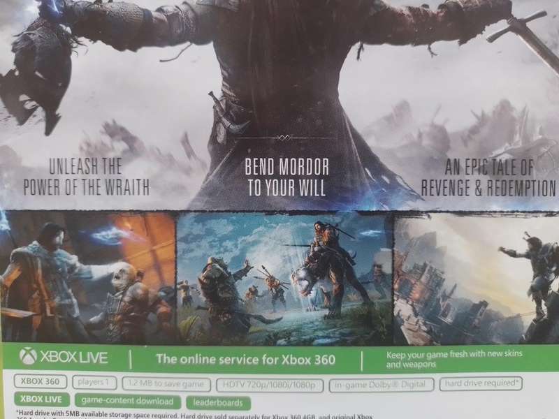 Xbox 360 - Middle Earth Shadow of Mordor