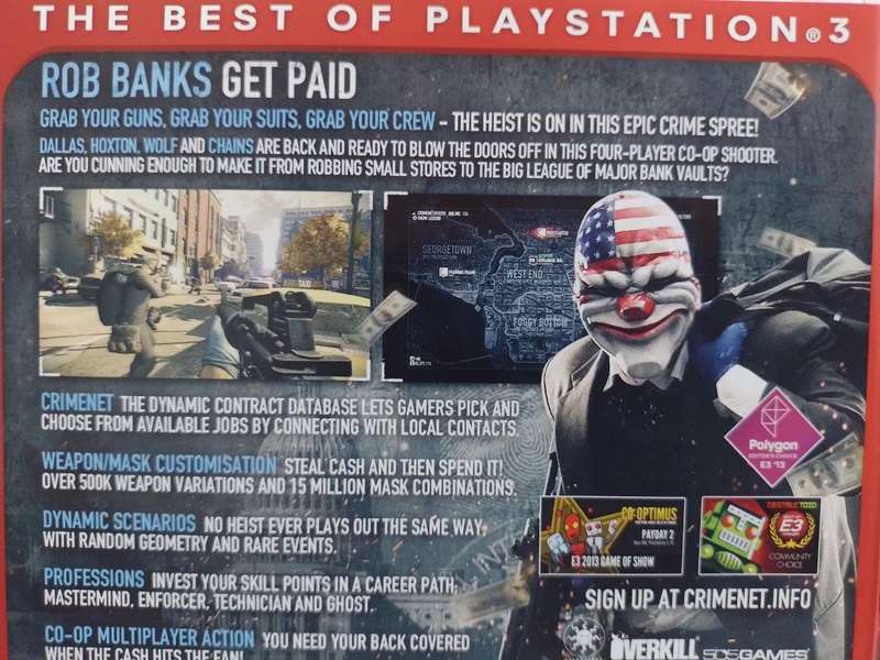 PS3 - Payday 2 - Essentials