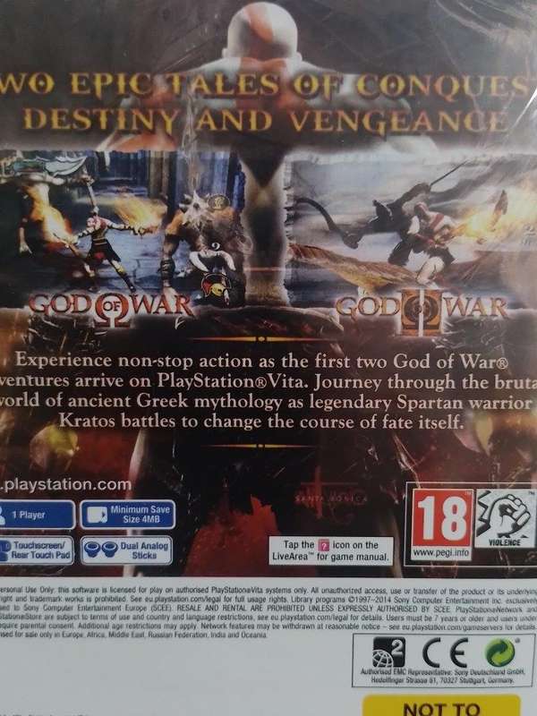 PSVITA - God of War Collection (New Sealed)