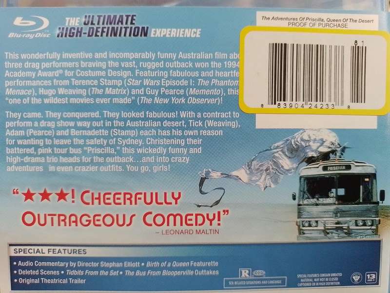 Blu-ray - The Adventure Of Priscilla Queen of The Desert