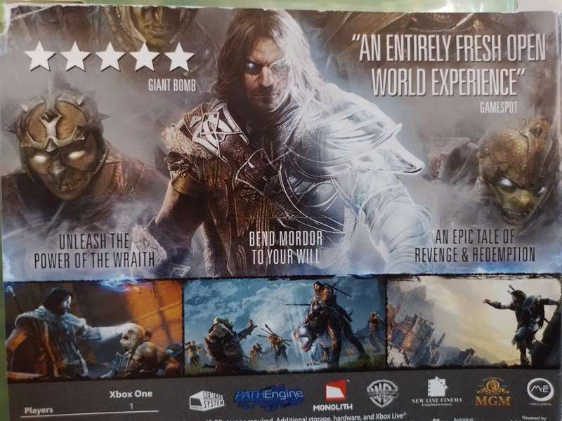 Xbox ONE - Middle Earth Shadow of Mordor (Game of the Year Edition)