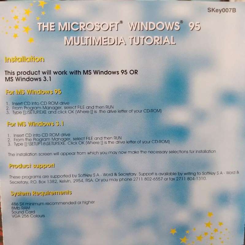 The Microsoft Windows 95 Multimedia Tutorial