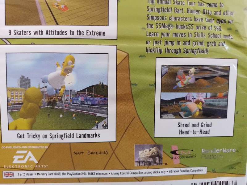 PS2 - The Simpsons Skateboarding