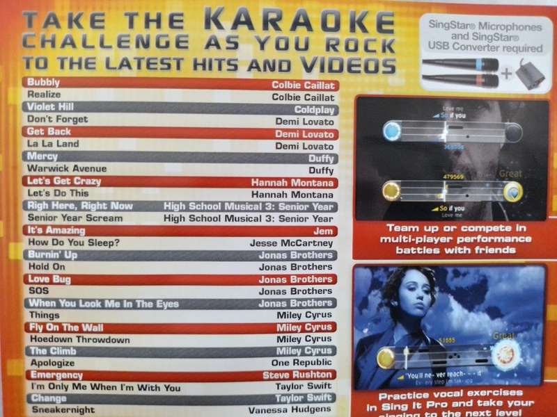 PS3 - Disney Sing It Pop Hits