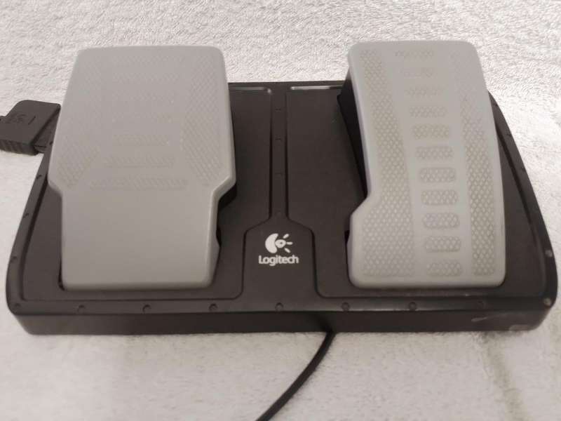Logitech PS2 Steering Wheel and Pedals