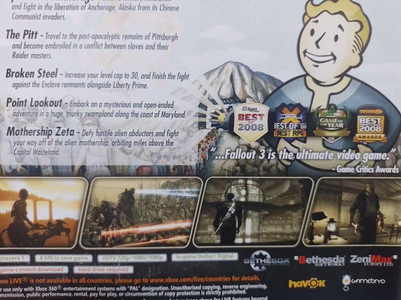 Xbox 360 - Fallout 3 Game of The Year Edition