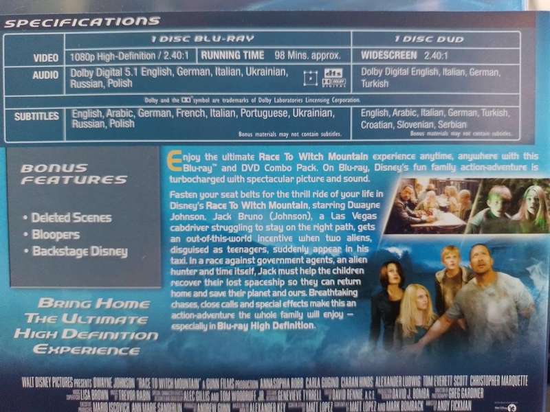 Blu-ray - Race to Witch Mountain Blu-ray + DVD