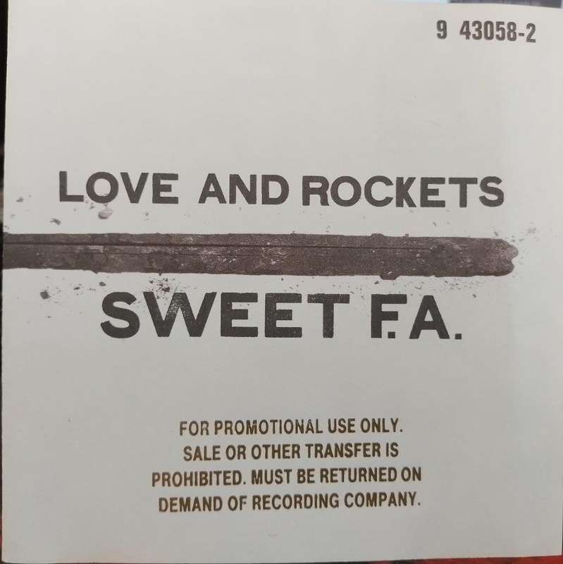 CD - Love And Rockets - Sweet F.A. - 9 43058-2 (Promo CD)