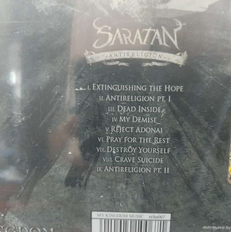 CD - Saratan - Antireligion (New Sealed)