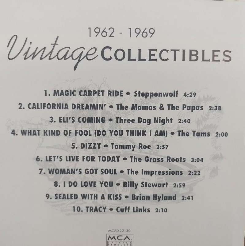 CD - Various - Vintage Collectibles Volume 1 1962 - 1969