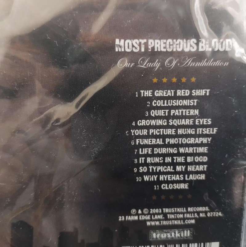 CD - Most Precious Blood - Our Lady Of Annihilation (New Sealed)