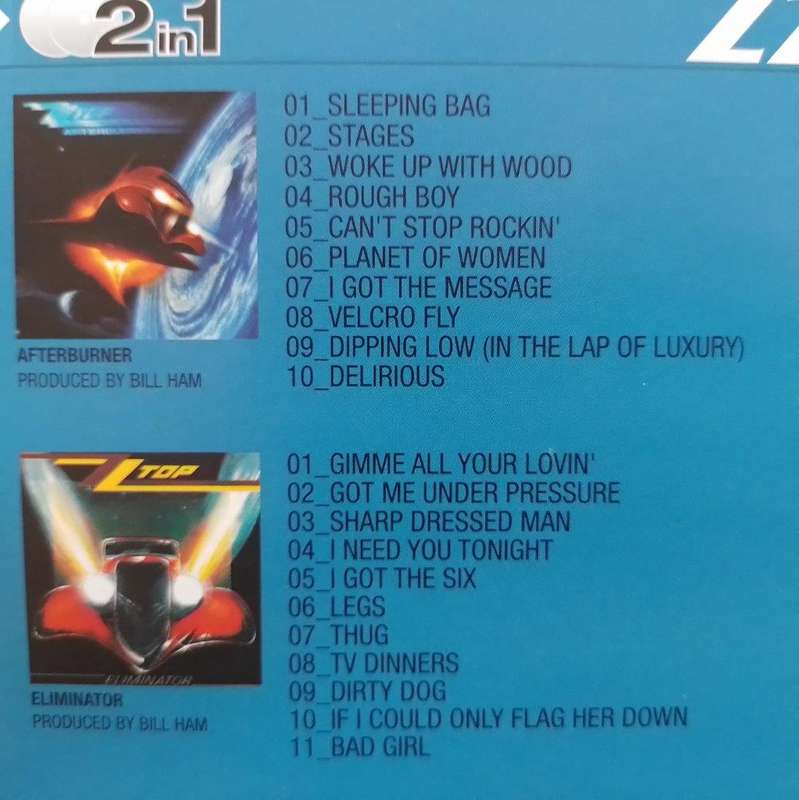CD - ZZ Top - Afterburner Eliminator (2 Album set)