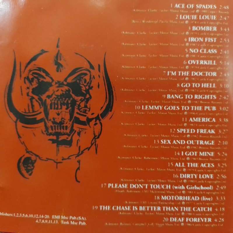 CD - Motörhead - Aces - The Best Of Motörhead - CDSAN 62