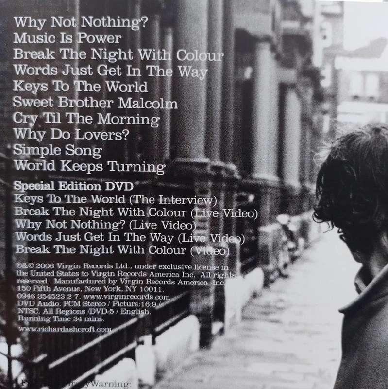 CD - Richard Ashcroft - Keys To The World (Cd + Dvd) 0946 354523 2 7