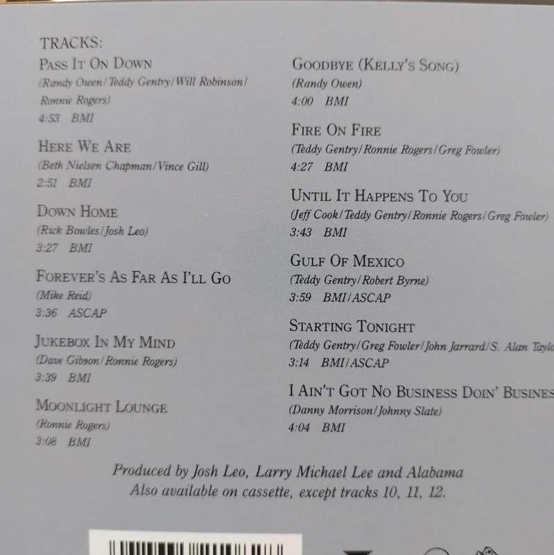 CD - Alabama - Pass It On