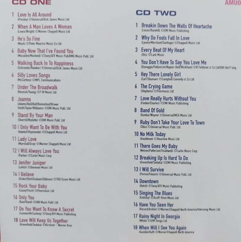 CD - Various - Heartbreak Moments (2cd)  AMU038