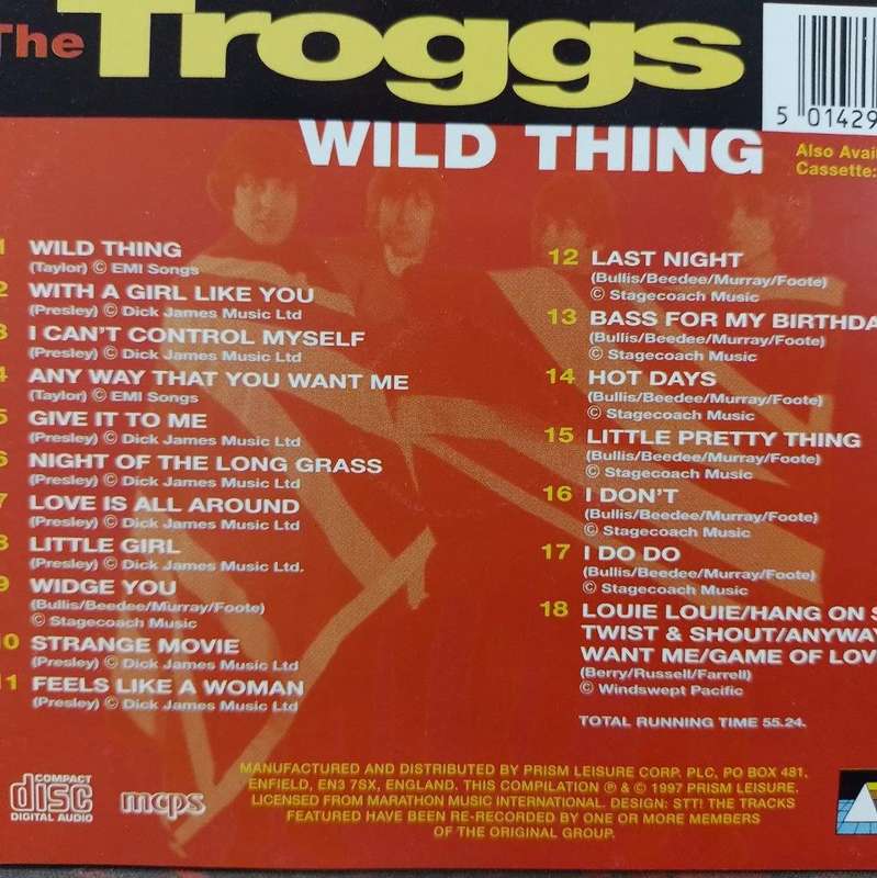 CD - The Troggs - Wild Things