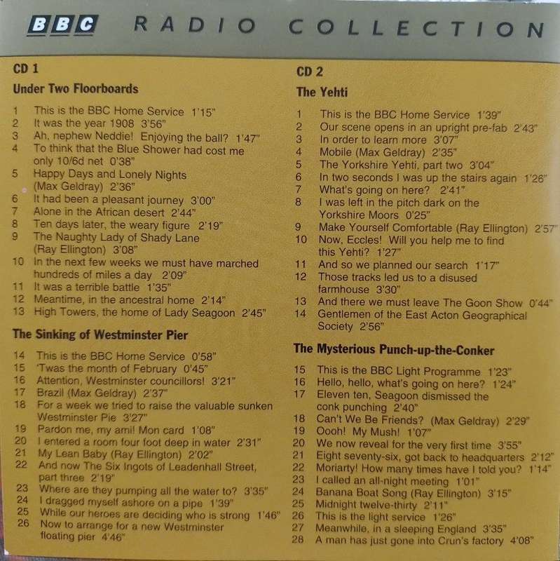 CD - The Goon Show - What time is it Eccles? (2CD)