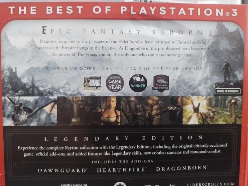 PS3 - The Elder Scrolls V Skyrim Legendary Edition - Essentials