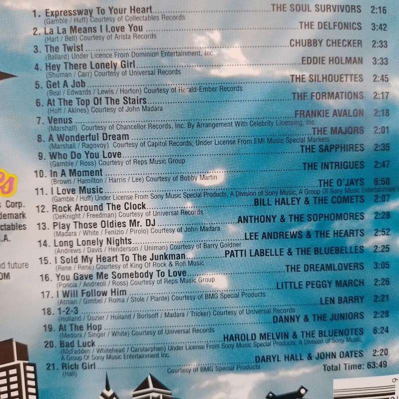 CD - WOGL Oldies 98 - Philly Favorites