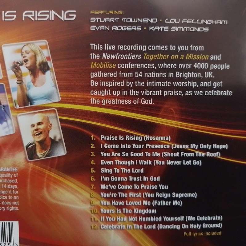 CD - Prasie is Rising - Live Worship From New Frontiers