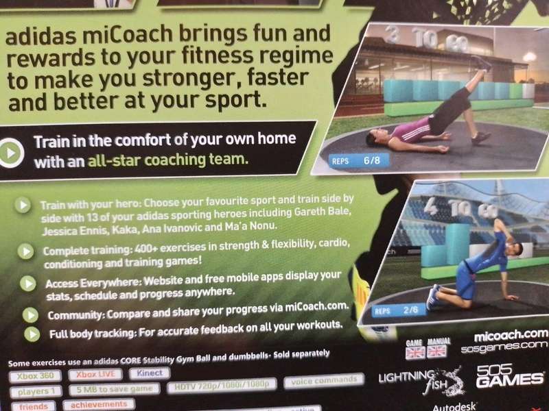 Xbox 360 - Adidas Micoach train with the best (Requires Kinect Sensor)