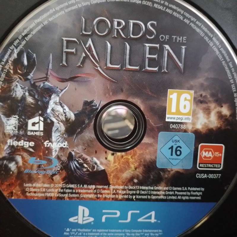 PS4 - Lords of The Fallen (Disc only)