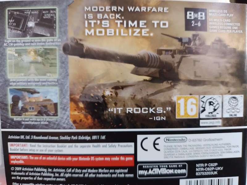 Nintendo DS - Call of Duty Modern Warfare  Mobilized