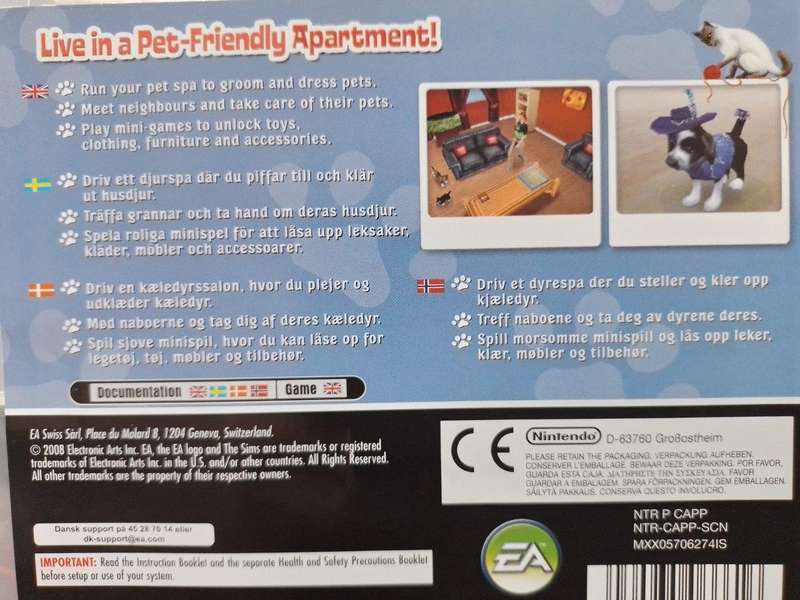 Nintendo DS - The Sims 2 Apartment Pets