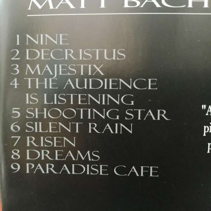 CD - Matt Bachrach - Nine