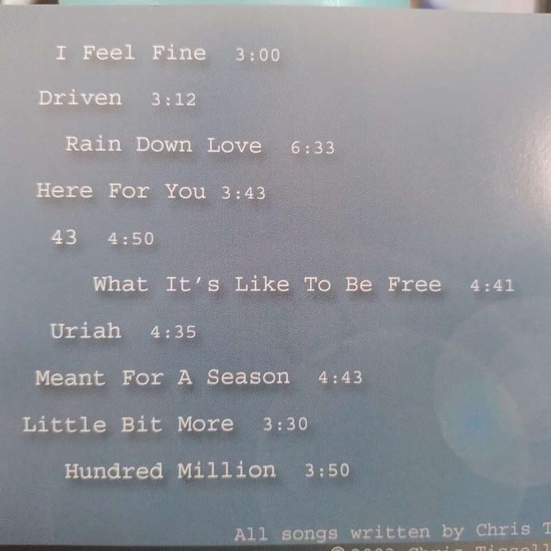 CD - Chris Tissell - Hundred Million