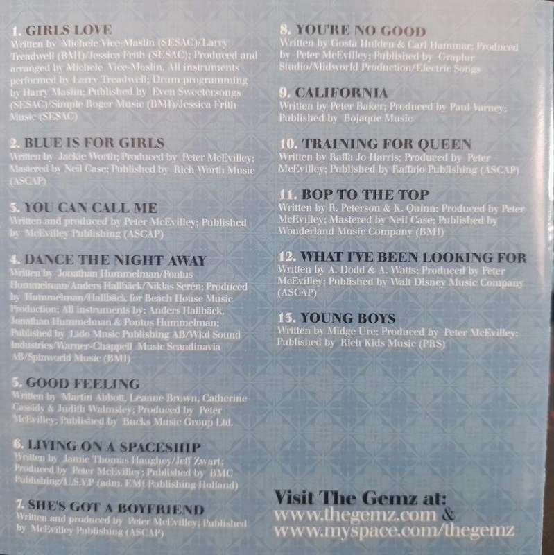CD - The Gemz - Blue is For Girls