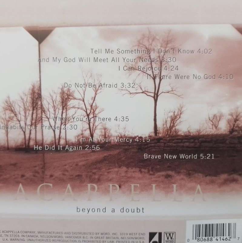 CD - Acappella - Beyond A Doubt