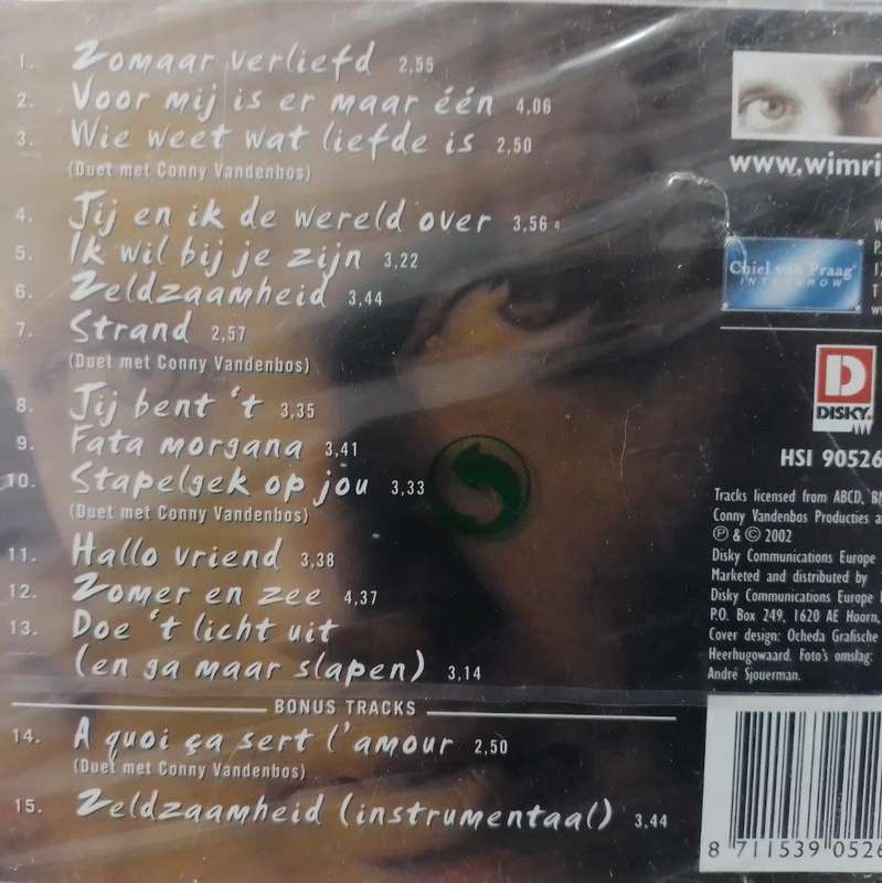 CD - Wim Rijken - Zomaar Verliefd  (New Sealed)