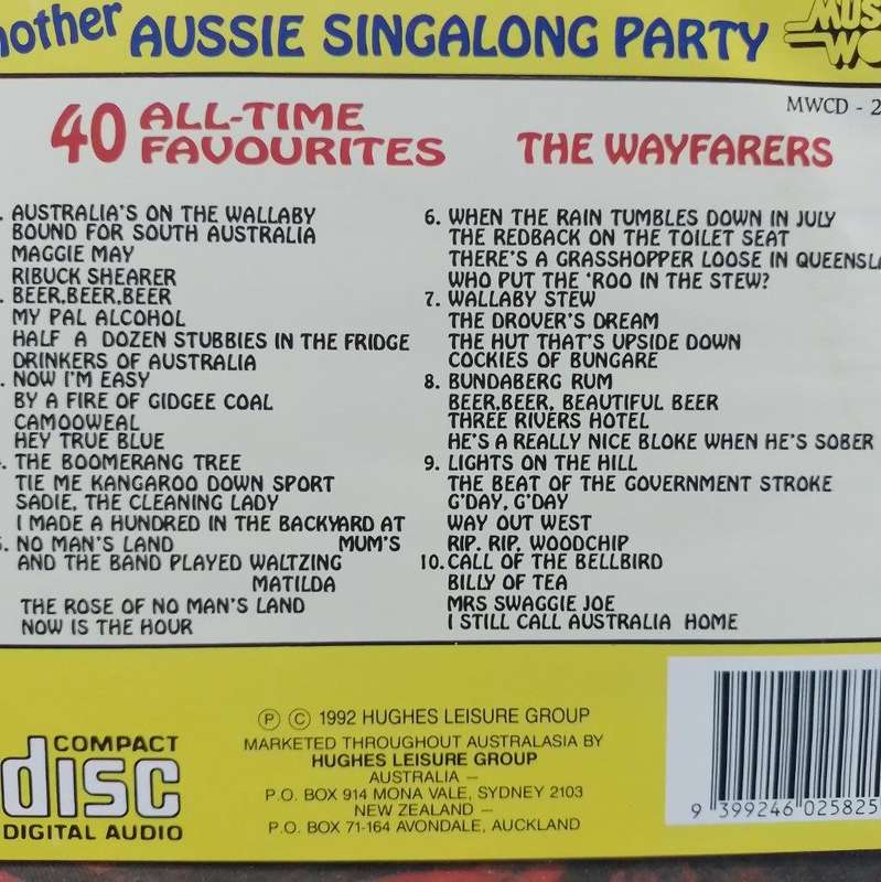 CD - The Wayfarers - Another Aussie Singalong Party