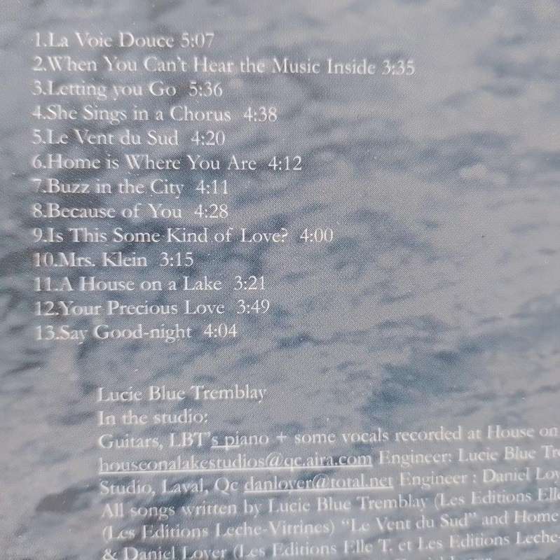 CD - Lucie Blue Tremblay - Because Of You...
