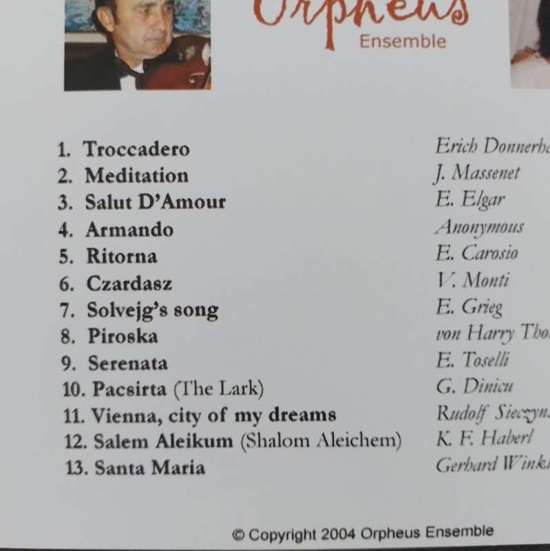CD - Orpheus Ensemble The Lark